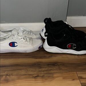 Champion White and Black Sneakers